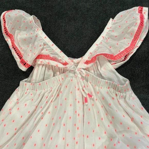 Cotton On Girls White and Pink Sleeveless Dress - Picture 3 of 5